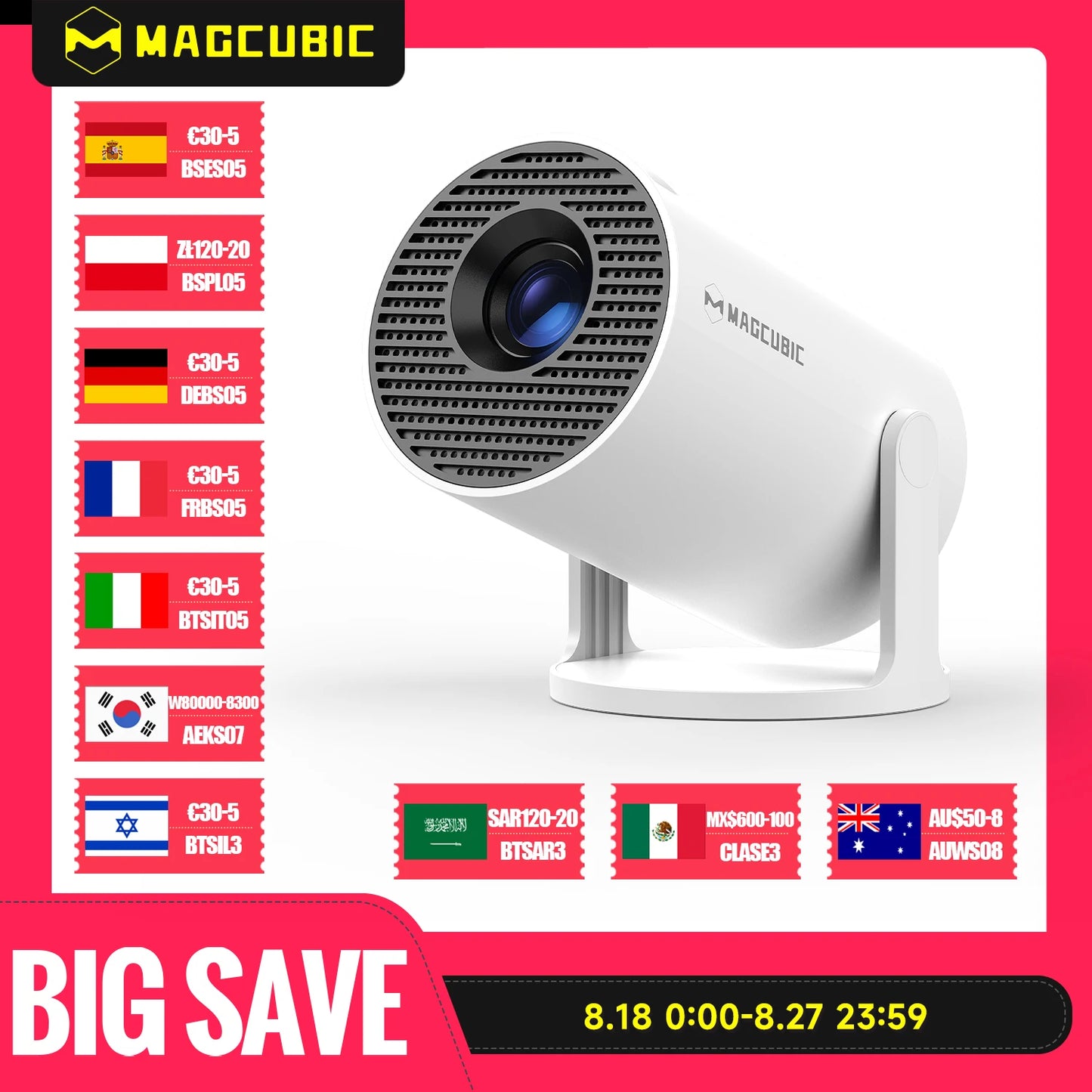 BeamlyHome Portable Projector