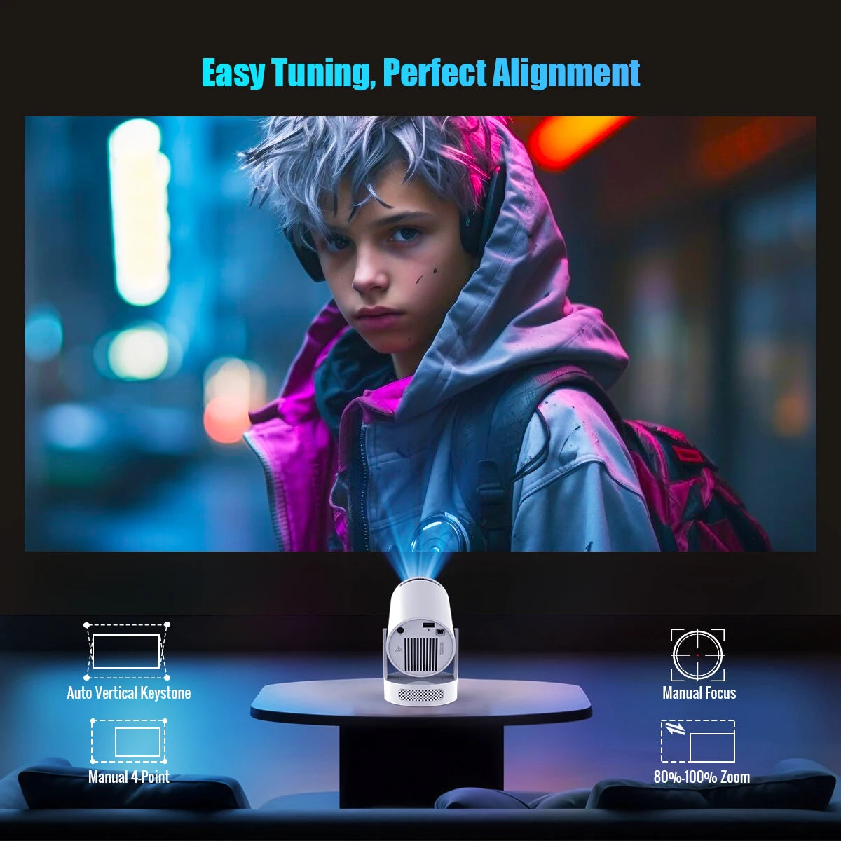 BeamlyHome Portable Projector
